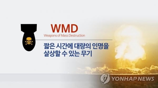 대량파괴무기(WMD) (CG) [연합뉴스TV 제공]