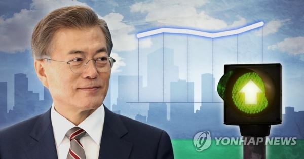 문 대통령 지지율 상승 '남북정상회담 영향' (PG)[최자윤 제작] 사진합성·일러스트