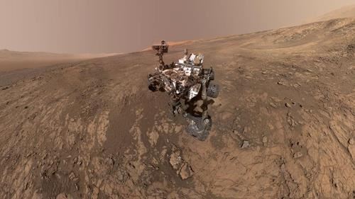 화성에서 활동 중인 탐사 로보 큐리오시티[출처:NASA/JPL-Caltech]