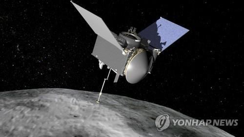 오시리스-렉스, 목표 소행성 상공 도착 상상도[NASA 제공]