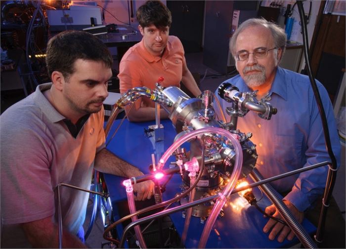 NASA Ames Research Center scientists Michel Nuevo, Christopher Materese and Scott Sandford(Credit: NASA/Ames Research Center/Dominic Hart)