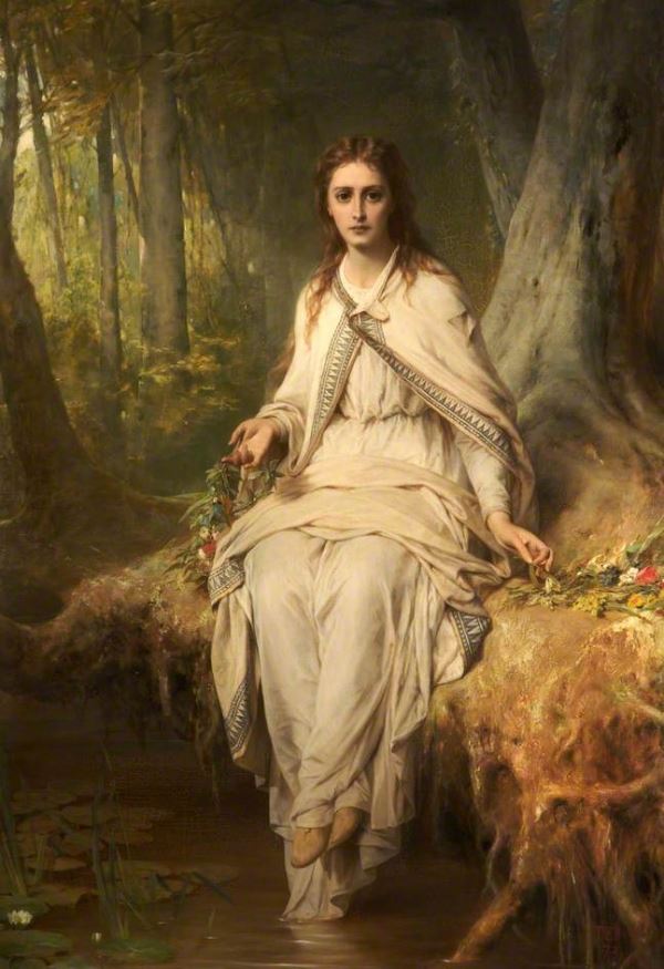 Thomas Francis Dicksee, Ophelia (1873) [Public Domain]