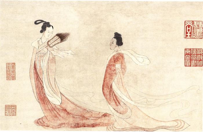 110 문징명(文徵明 명  1470~1559) 상군부인도(湘君夫人圖) 부분확대