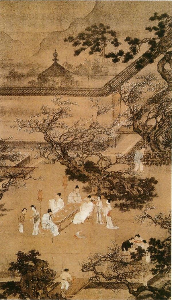 114 구영(仇英 명 1494~1552) 춘야연도리원도(春夜宴桃李園圖) 206.4+120.1