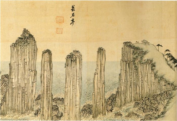 154 김홍도(檀園 金弘道 조선 1745~1806) 총석정(叢石亭) 1788년 30.4+43.7 개인소장