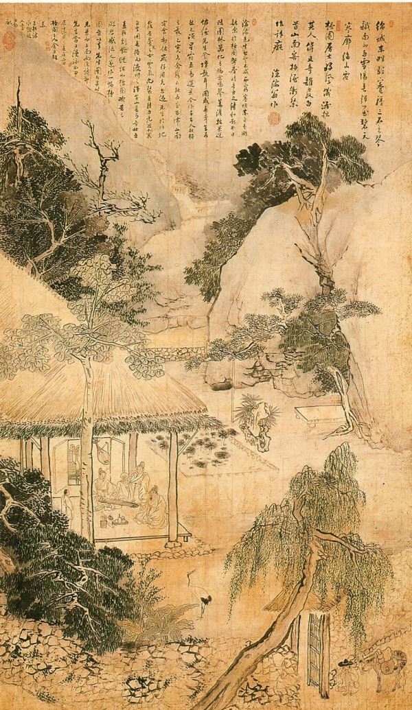 164 김홍도(檀園 金弘道 조선 1745~1806) 단원도(檀園圖) 1784년 135+78.5 개인소장