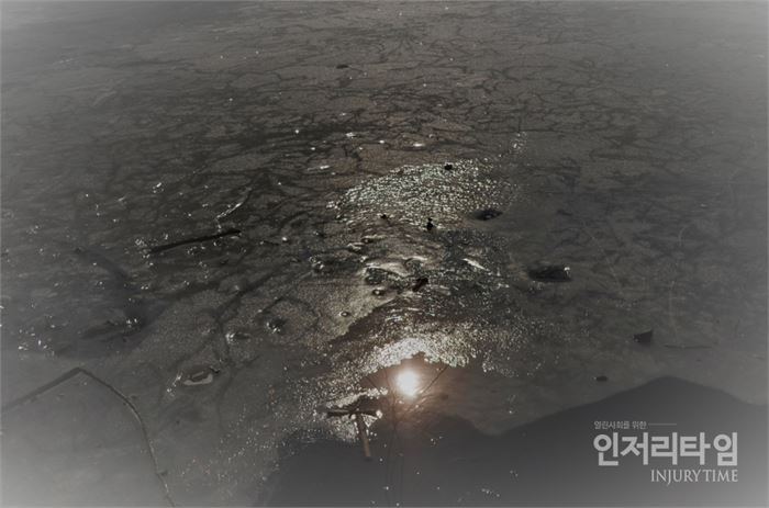 렌즈27-6. 햇살이 주산지 얼음에  끚히다