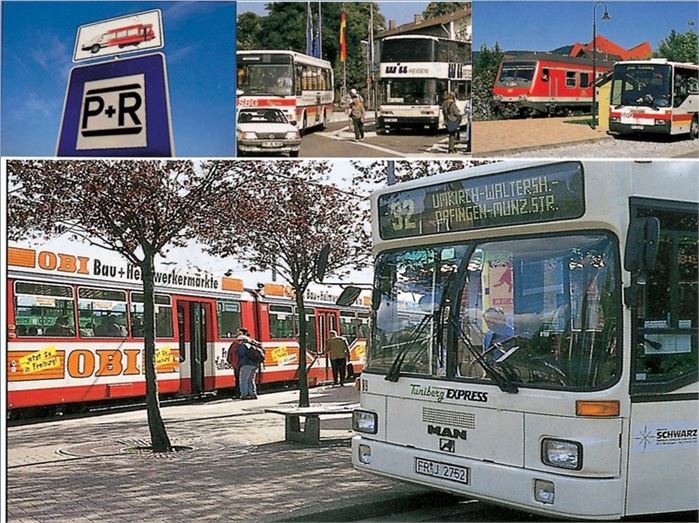 환승체계가 잘 돼 있는 독일 프라이부르크의 파크 앤드 라이드시스템. 고속철도와 고속버스, 시내버스, 전차가 효율적으로 연결돼 있다. [사진 = 김해창]