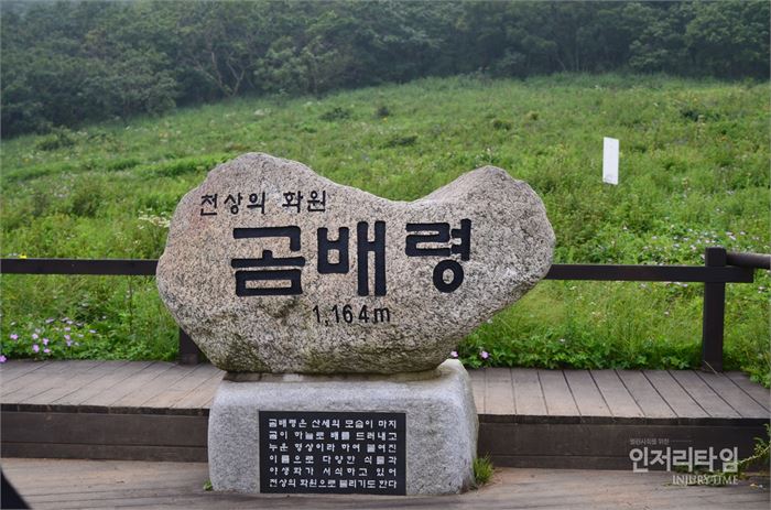 곰배령 표지석